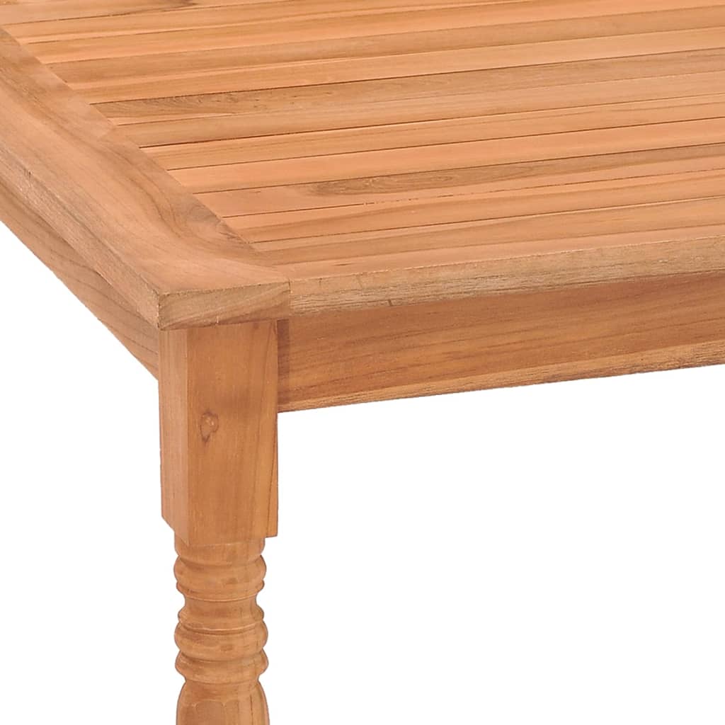 Batavia-Bord Massivt Teaktræ