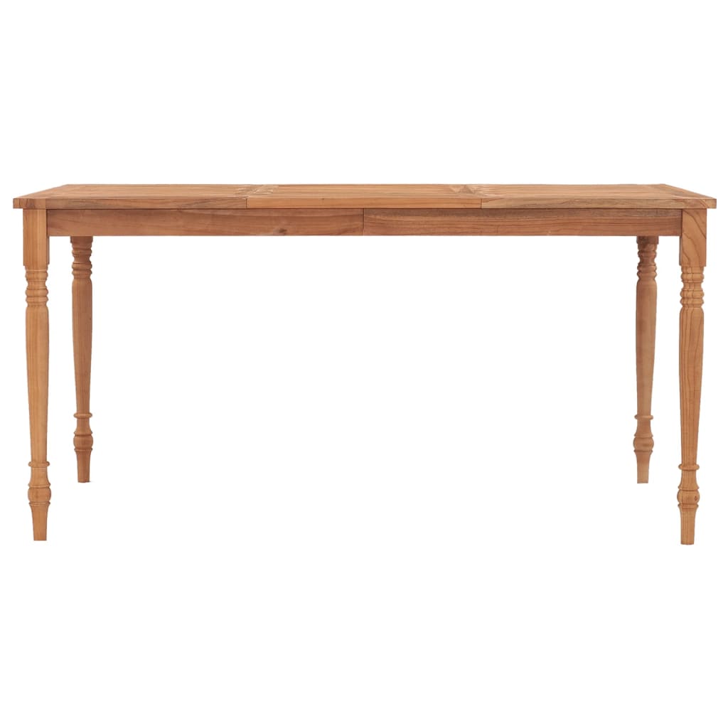 Batavia-Bord Massivt Teaktræ