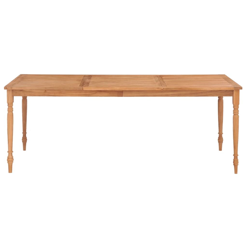 Batavia-Bord Massivt Teaktræ