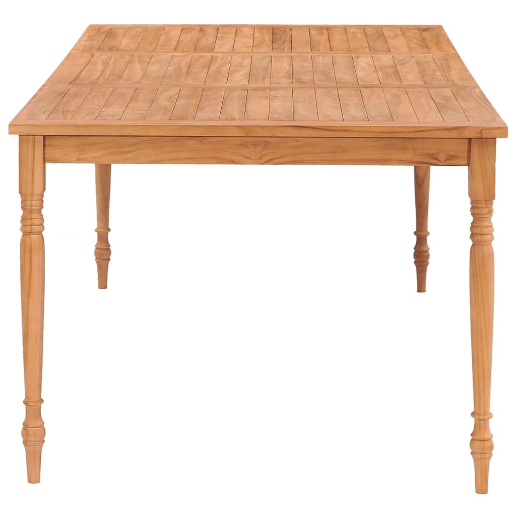 Batavia-Bord Massivt Teaktræ