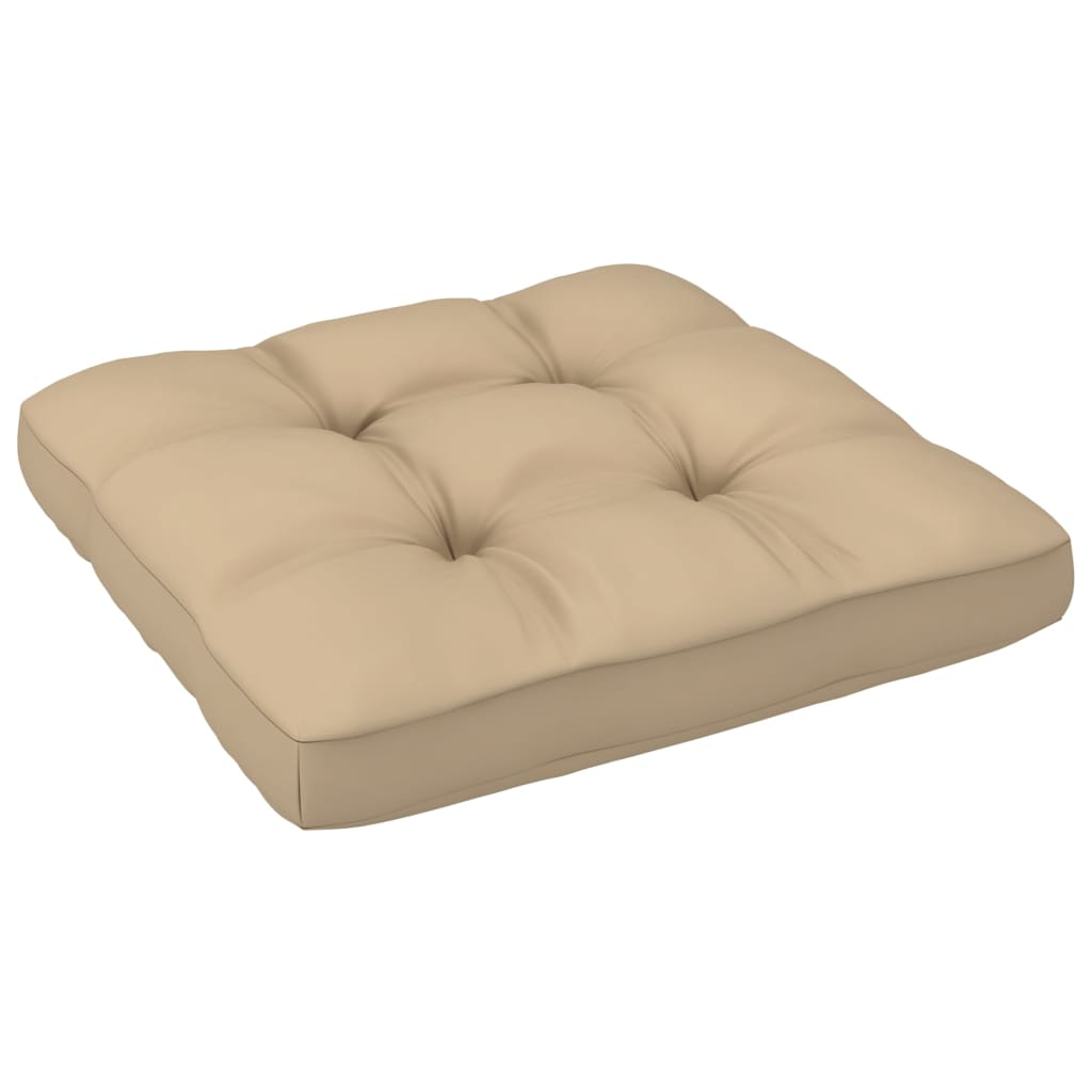 2-Personers Pallesofa Med Hynder Imprægneret Fyrretræ Beige