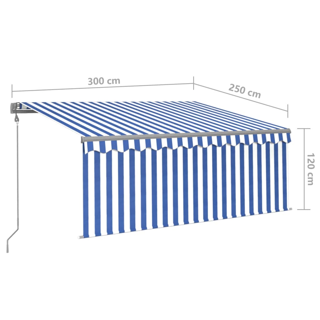 Markise M. Gardin 3X2,5 M Automatisk Betjening