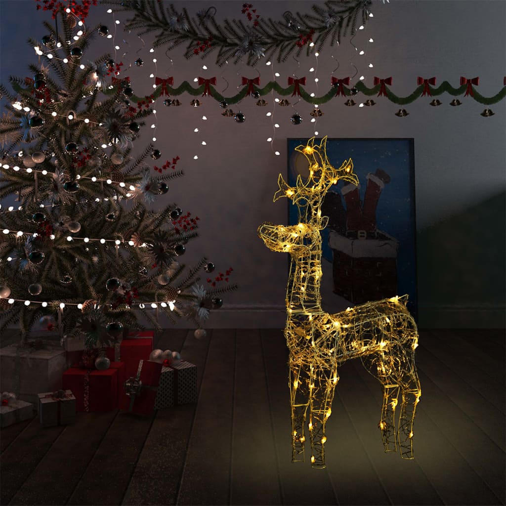 Juledekoration Rensdyr 90 LED-lys Akryl - Variant 329777