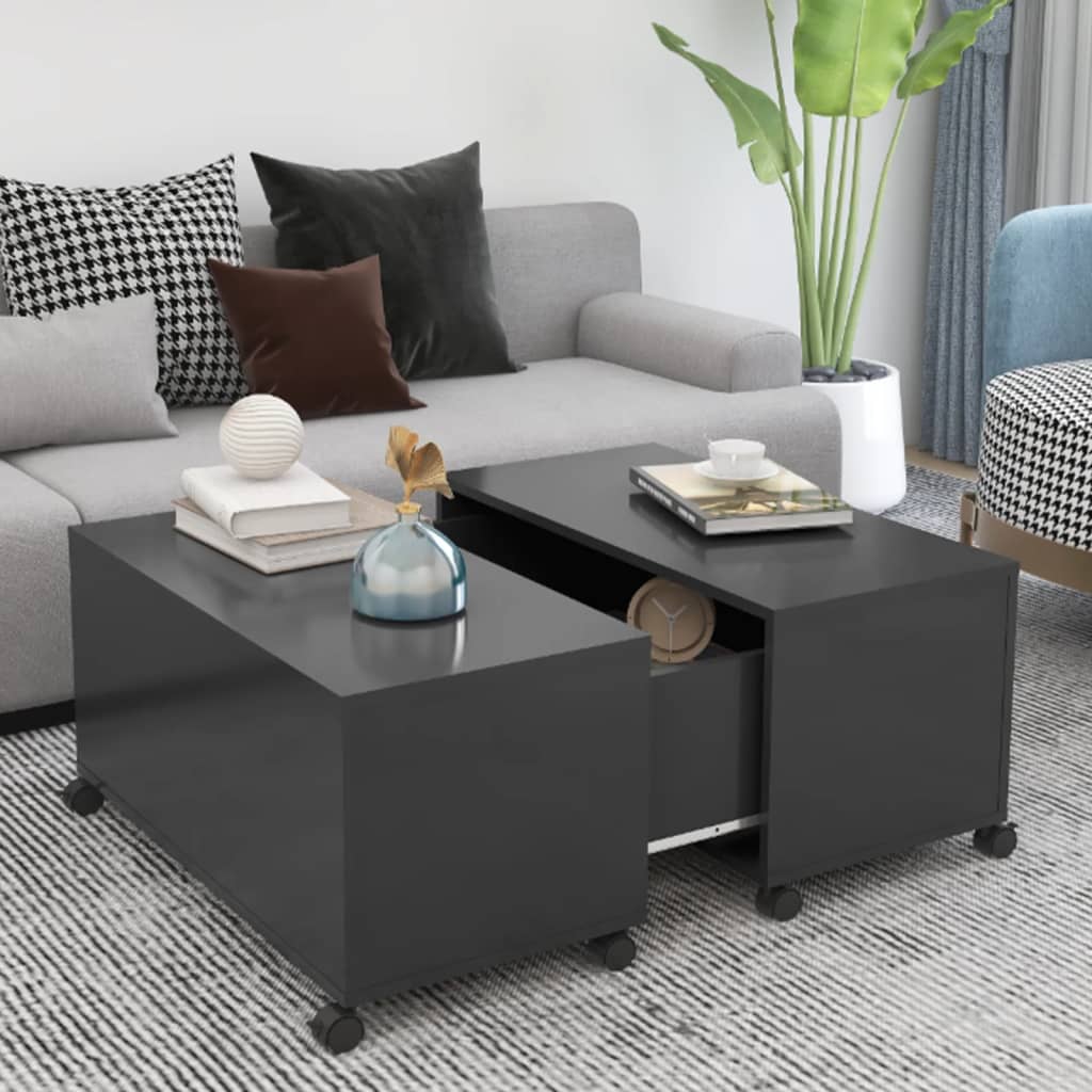 Sofabord 75X75X38 Cm Konstrueret Træ