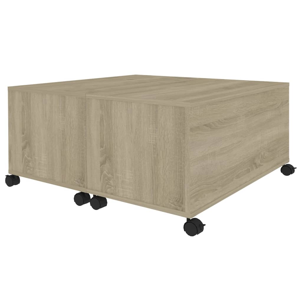 Sofabord 75X75X38 Cm Konstrueret Træ