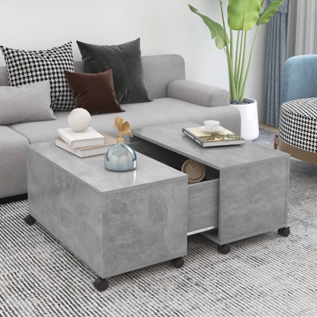 Sofabord 75X75X38 Cm Konstrueret Træ