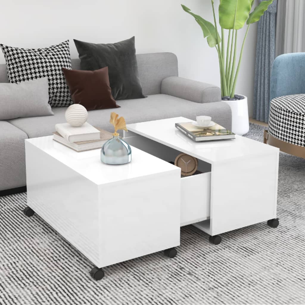 Sofabord 75X75X38 Cm Konstrueret Træ