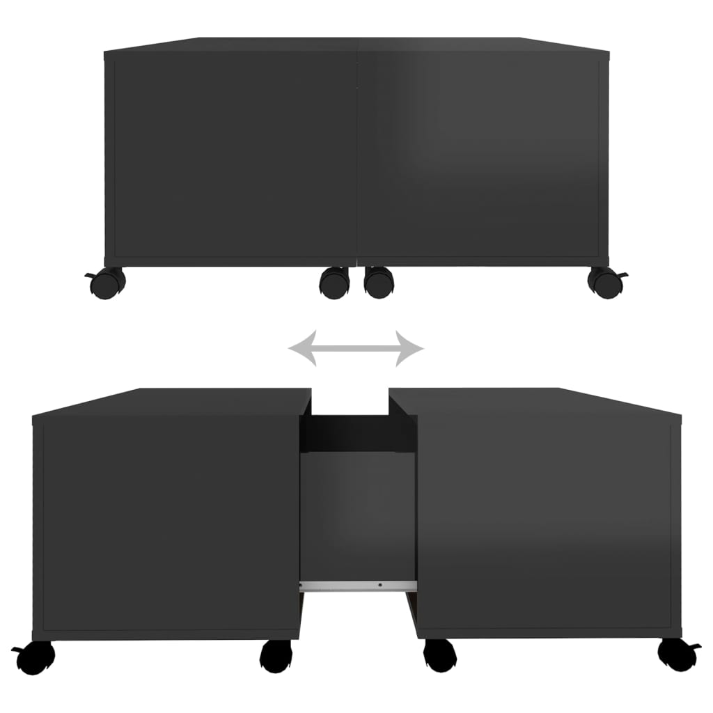 Sofabord 75X75X38 Cm Konstrueret Træ