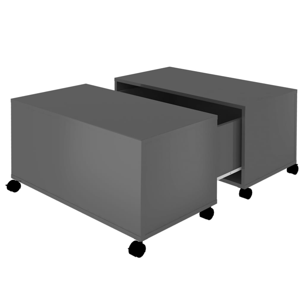 Sofabord 75X75X38 Cm Konstrueret Træ