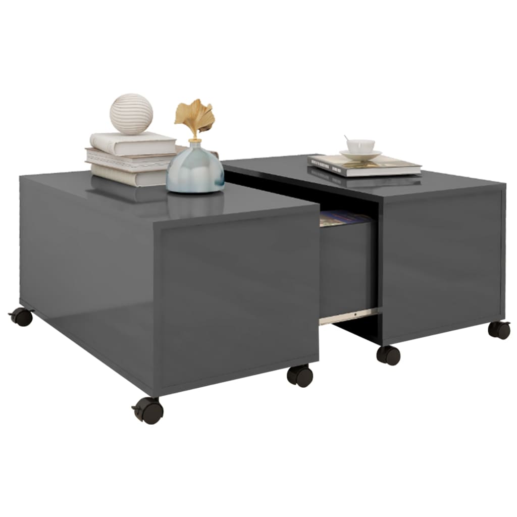 Sofabord 75X75X38 Cm Konstrueret Træ