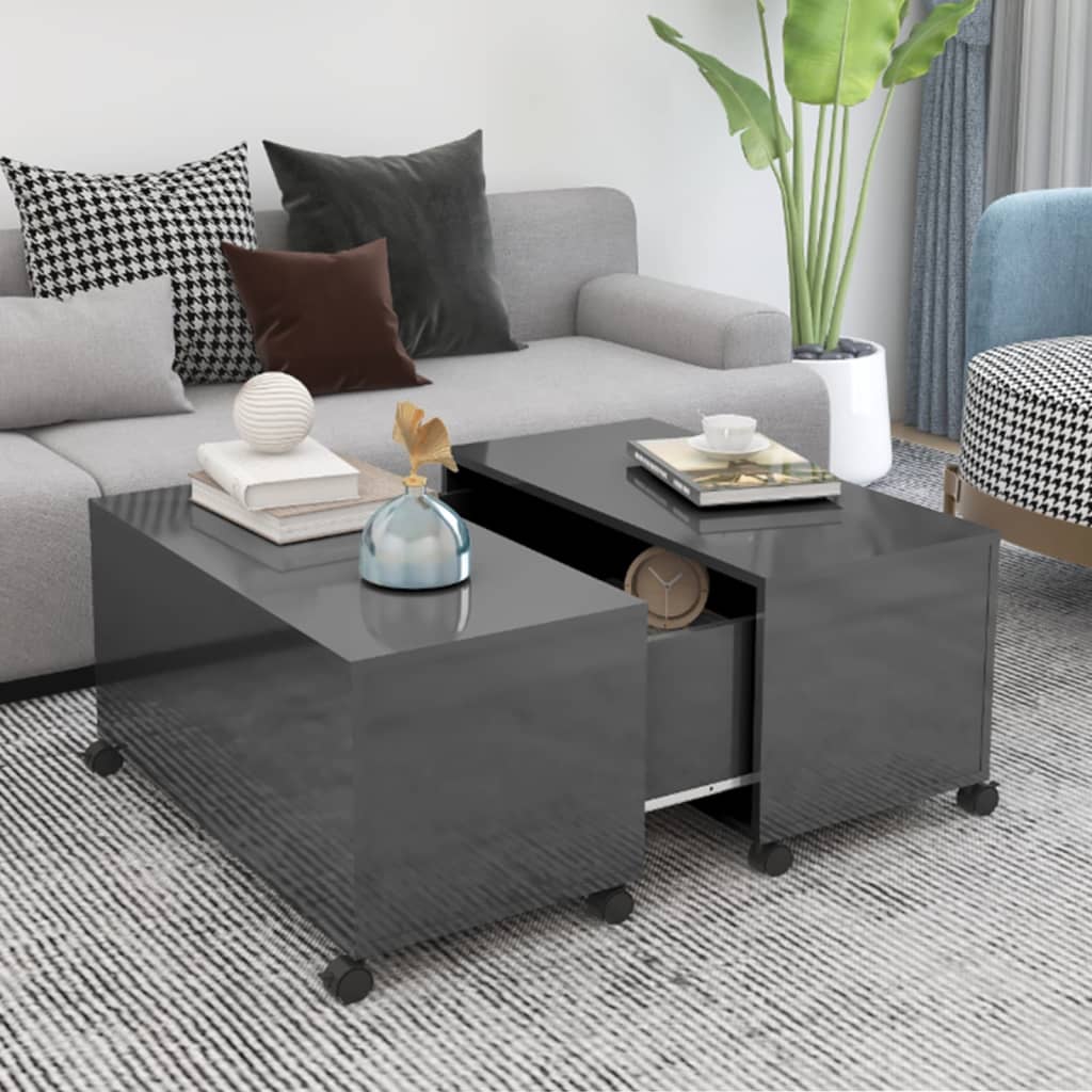 Sofabord 75X75X38 Cm Konstrueret Træ