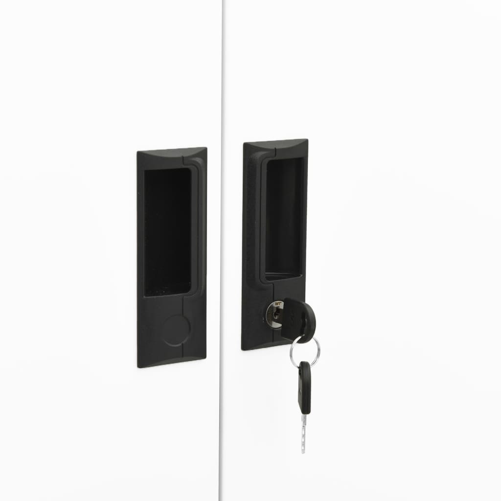 Kontorskab 90X40X180 Cm Stål