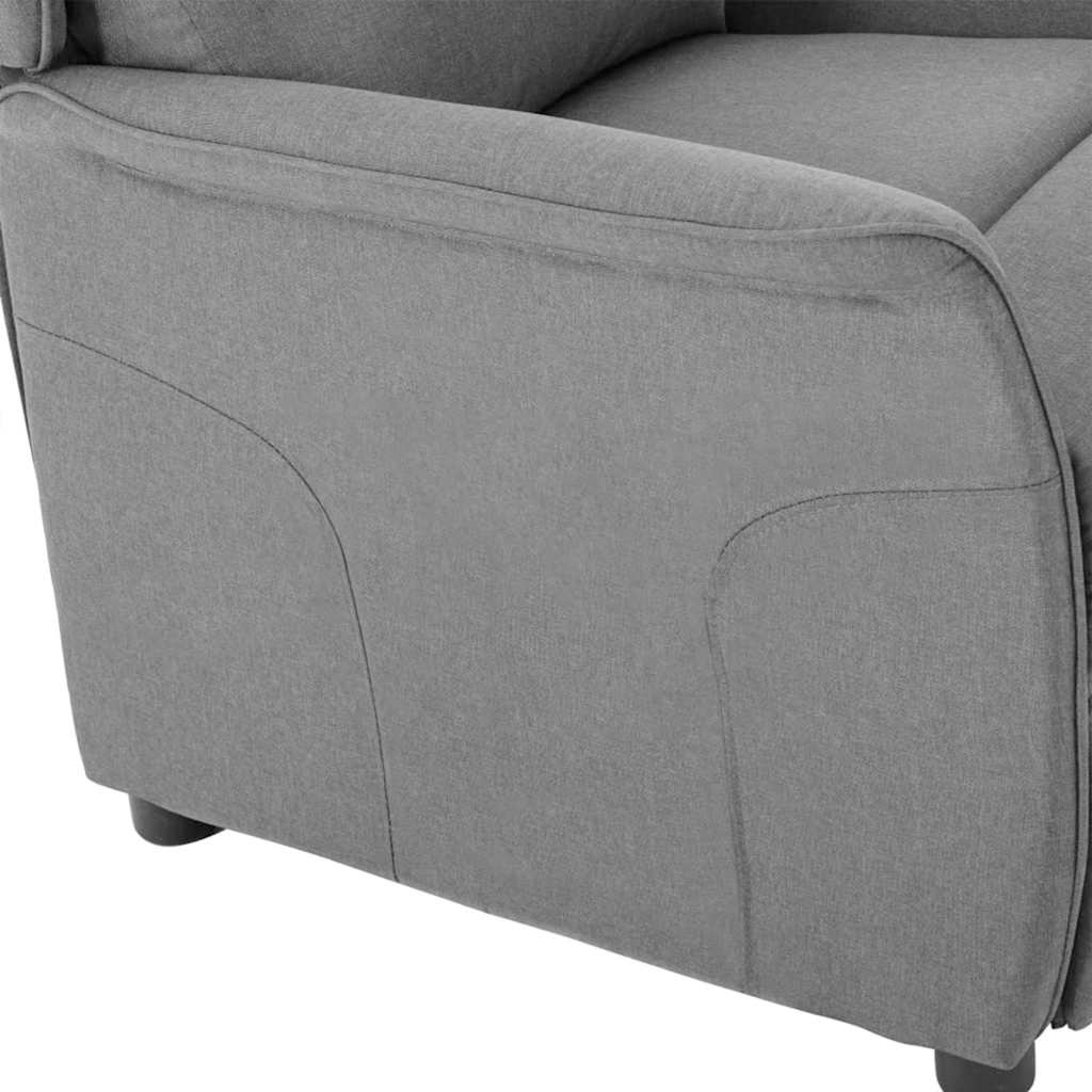 Liggestol Lysegrå 67.5 X 93.5 X 101.5 Cm Stof - Billede 6