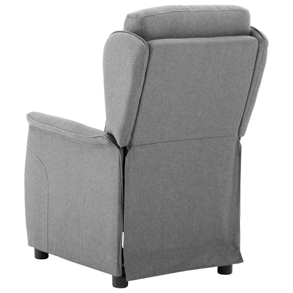 Liggestol Lysegrå 67.5 X 93.5 X 101.5 Cm Stof - Billede 4