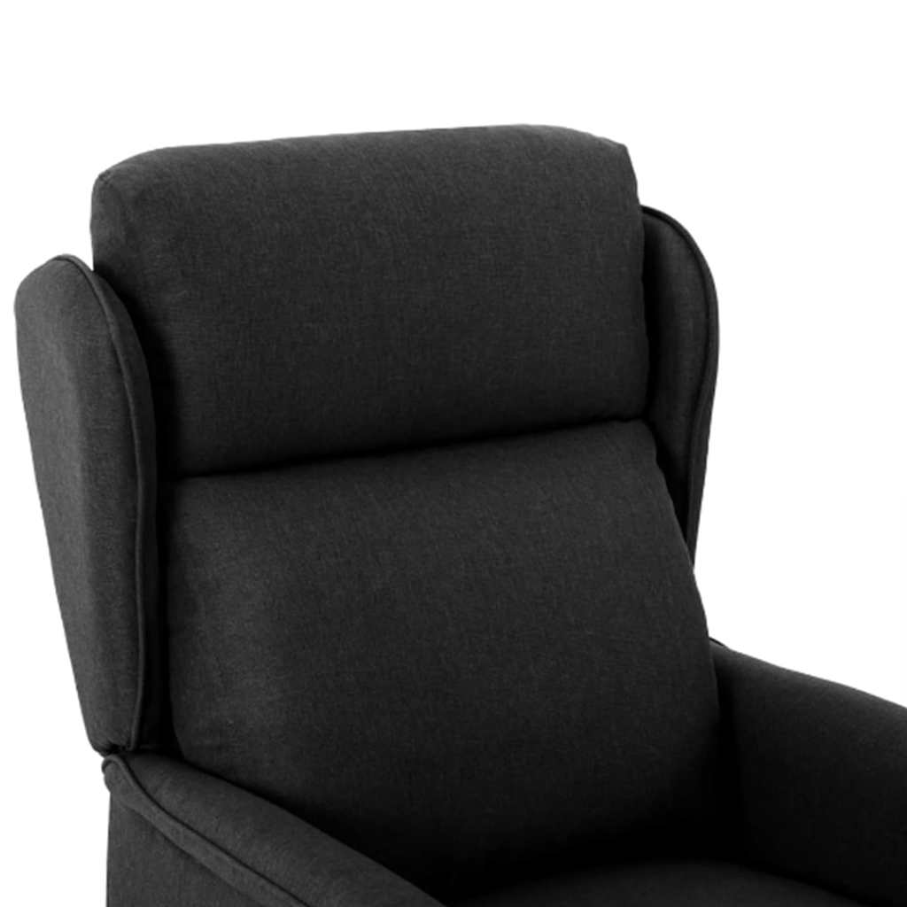 Liggestol Sort 67.5 X 93.5 X 101.5 Cm Stof - Billede 5