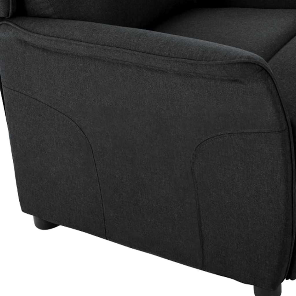 Liggestol Sort 67.5 X 93.5 X 101.5 Cm Stof - Billede 6