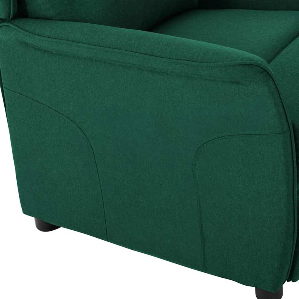 Liggestol Mørkegrøn 67.5 X 93.5 X 101.5 Cm Stof - Billede 6