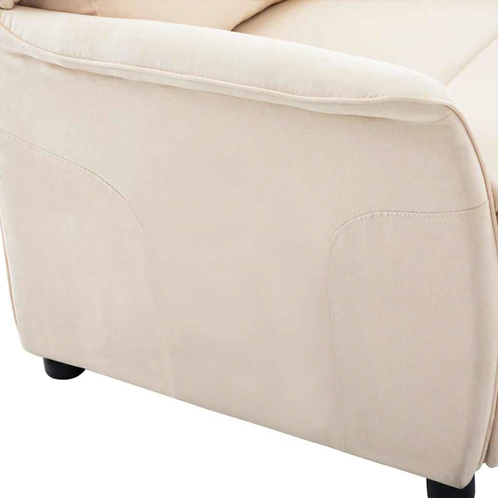 Liggestol Creme 67.5 X 93.5 X 101.5 Cm Stof - Billede 6