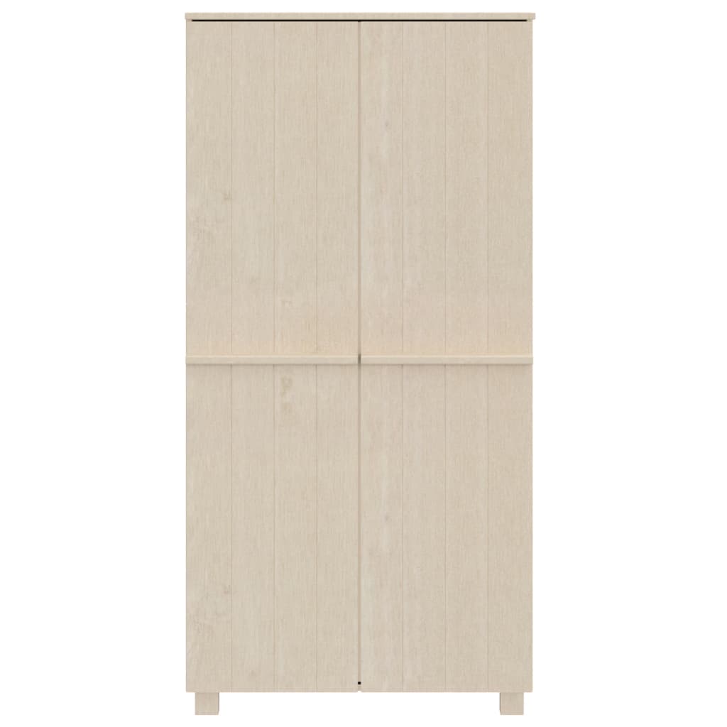 Klædeskab Hamar 89x50x180 Cm Massivt Fyrretræ - Billede 3