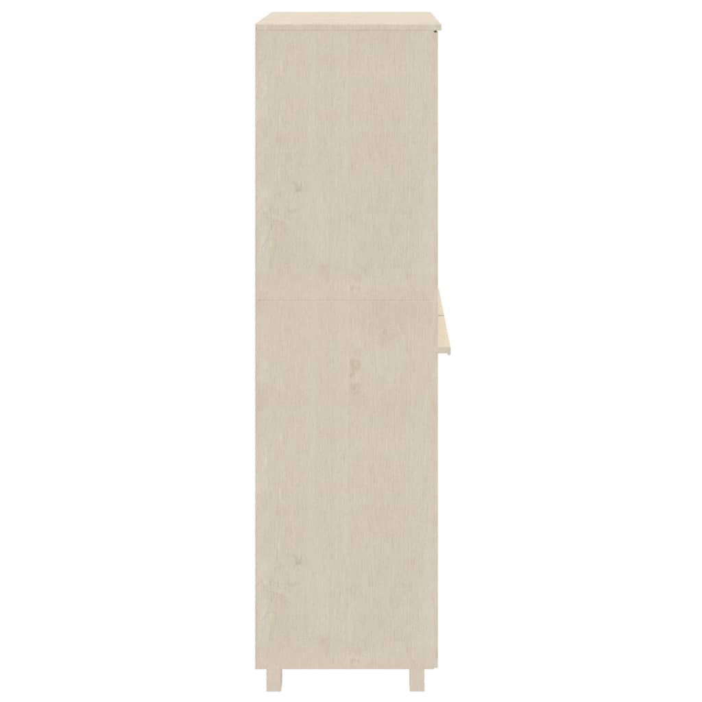 Klædeskab Hamar 89x50x180 Cm Massivt Fyrretræ - Billede 5