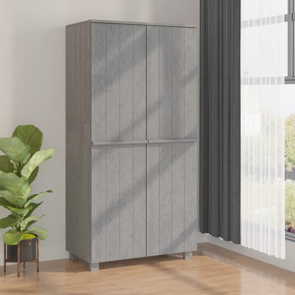 Klædeskab Hamar 89x50x180 Cm Massivt Fyrretræ
