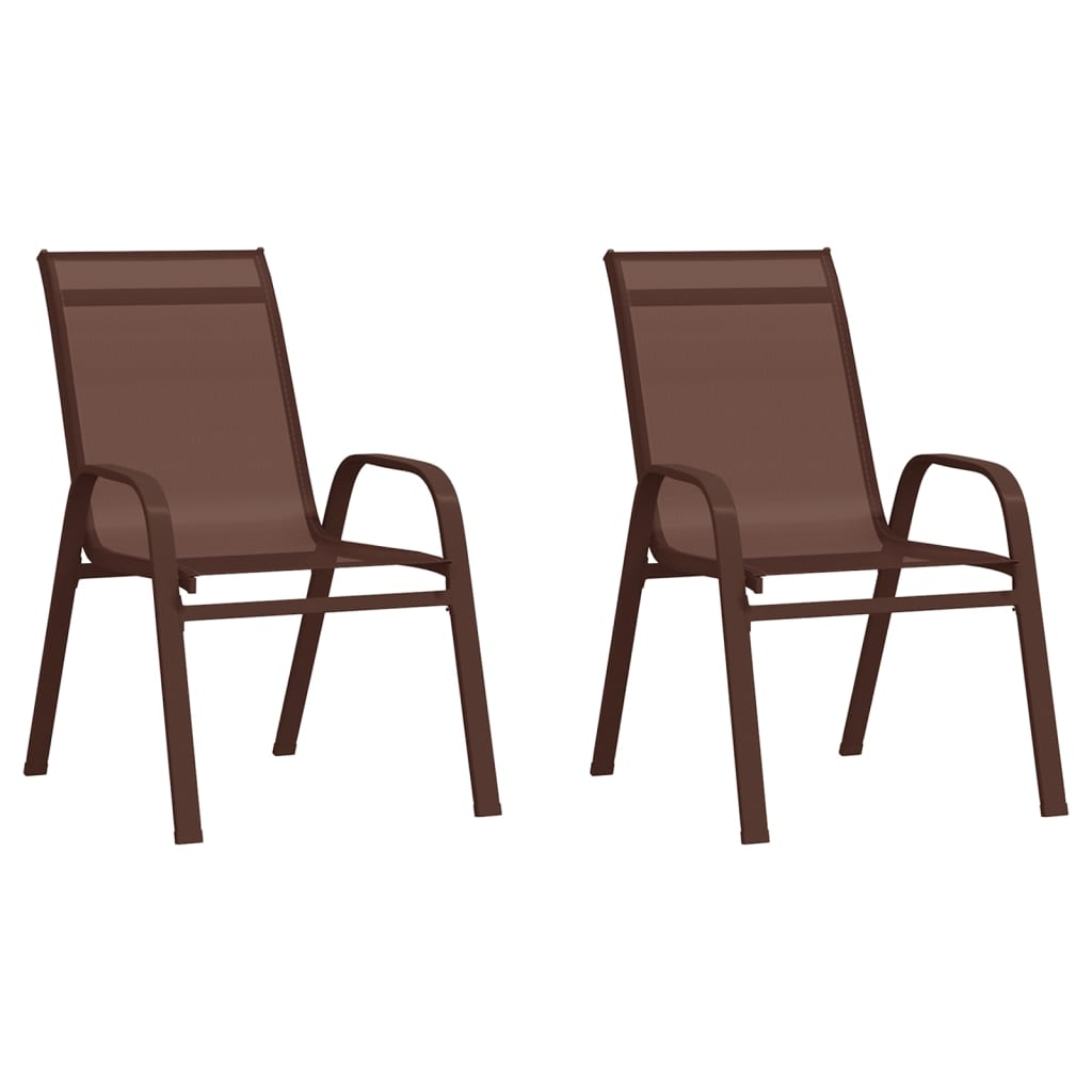 Stabelbare Havestole 2 Stk. Textilene
