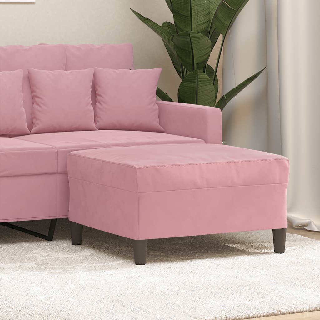 Fodskammel 60x50x41 Cm Velour Fodskammel 70x55x41 Cm Velour