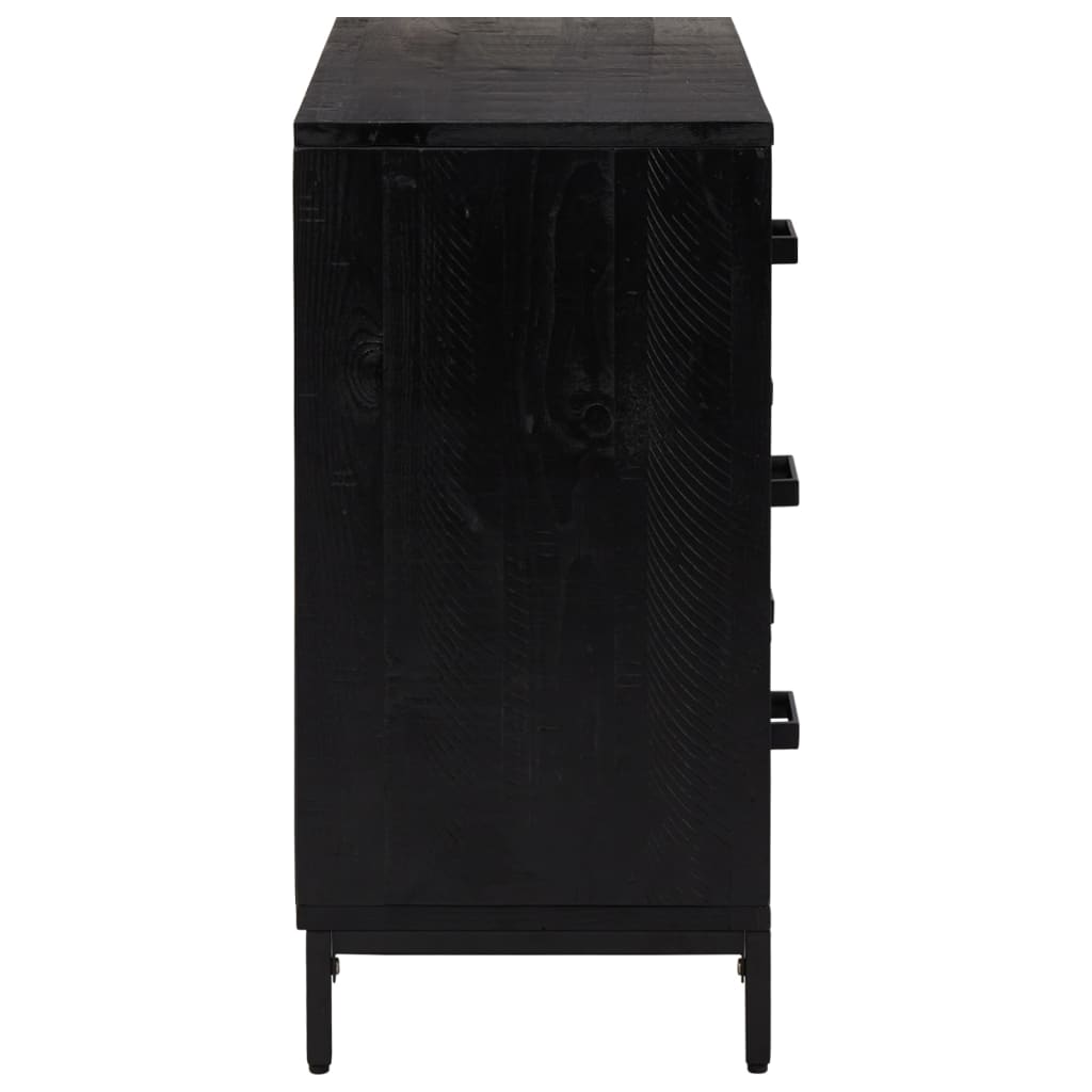 Kommode 75X35X70 Cm Massivt Fyrretræ