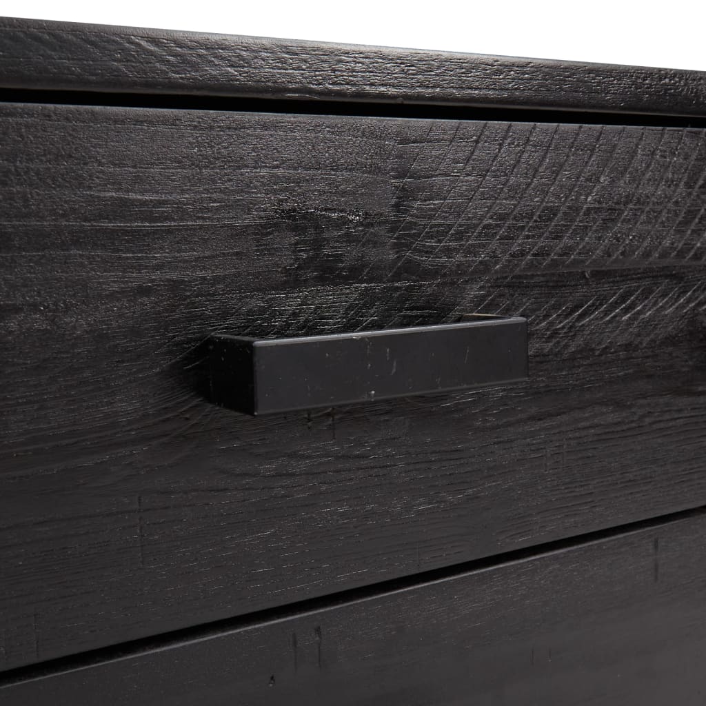 Kommode 75X35X70 Cm Massivt Fyrretræ