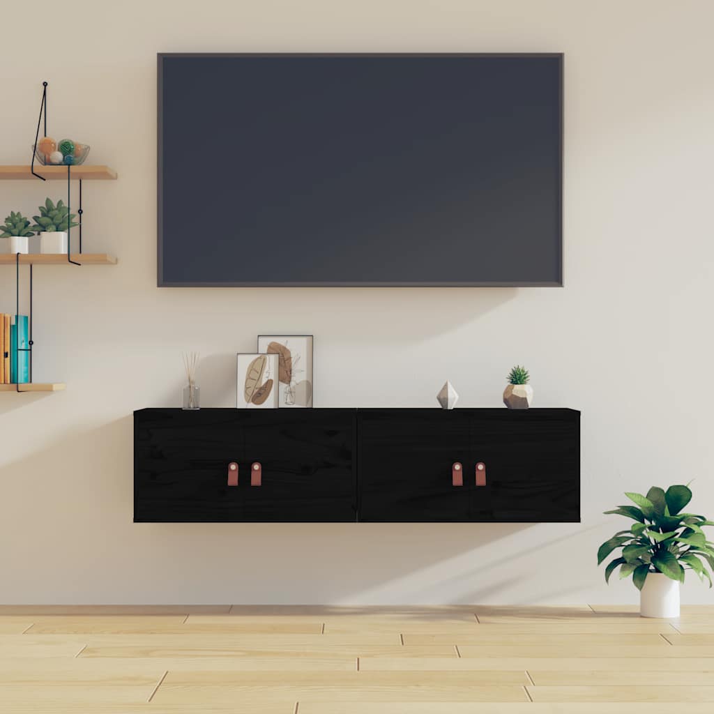 Vægskabe 60x30x30 Cm Massivt Fyrretræ - Variant 818374