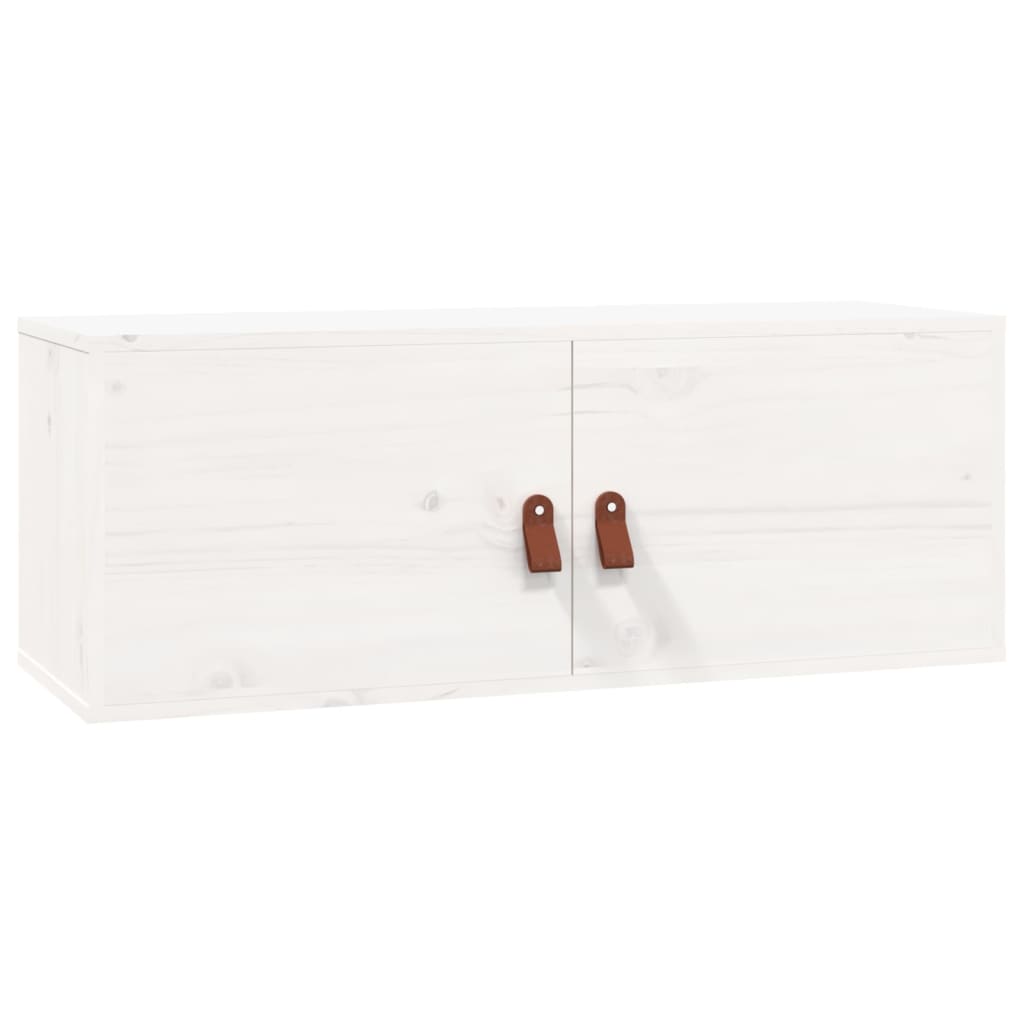 Vægskabe 2 Stk. 80X30X30 Cm Massivt Fyrretræ