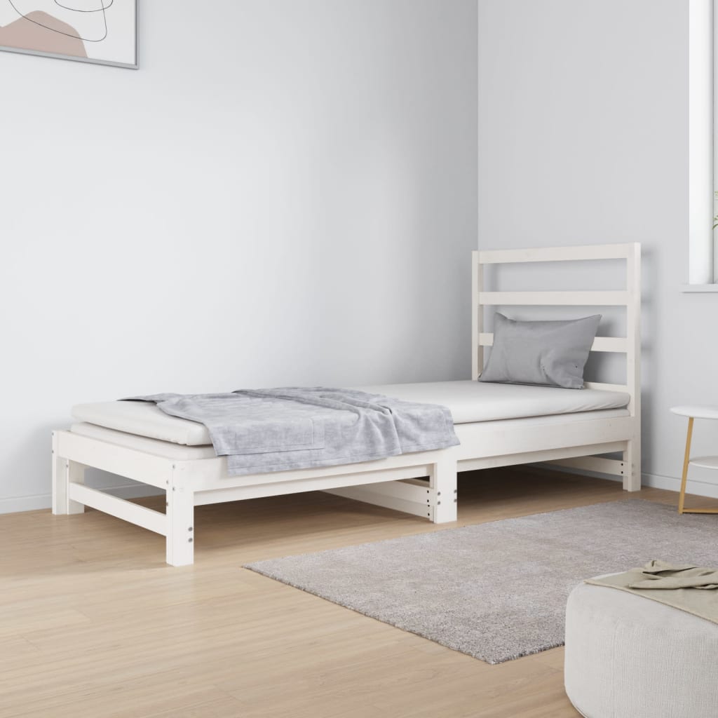 Daybed Med Udtræk 2x(90x190) Massivt Fyrretræ
