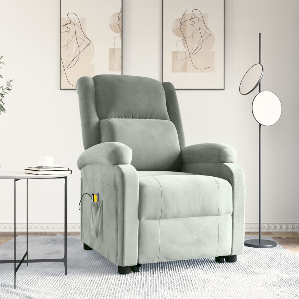 Løftestol Med Massagefunktion Velour