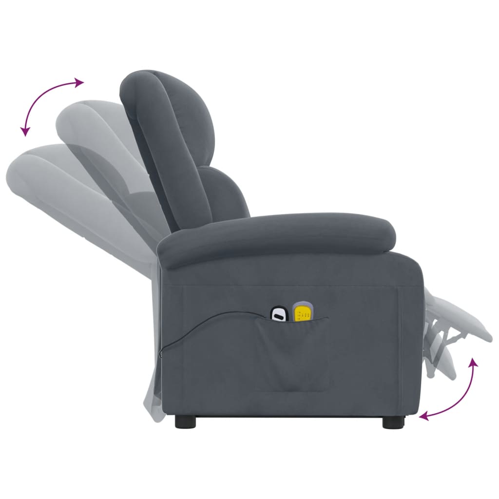 Løftestol Med Massagefunktion Velour
