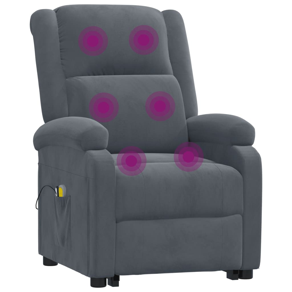 Løftestol Med Massagefunktion Velour