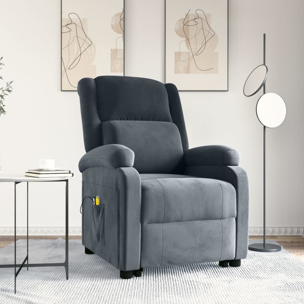 Løftestol Med Massagefunktion Velour