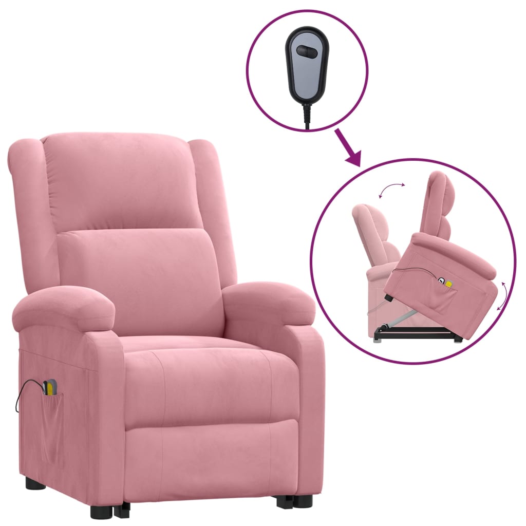 Løftestol Med Massagefunktion Velour