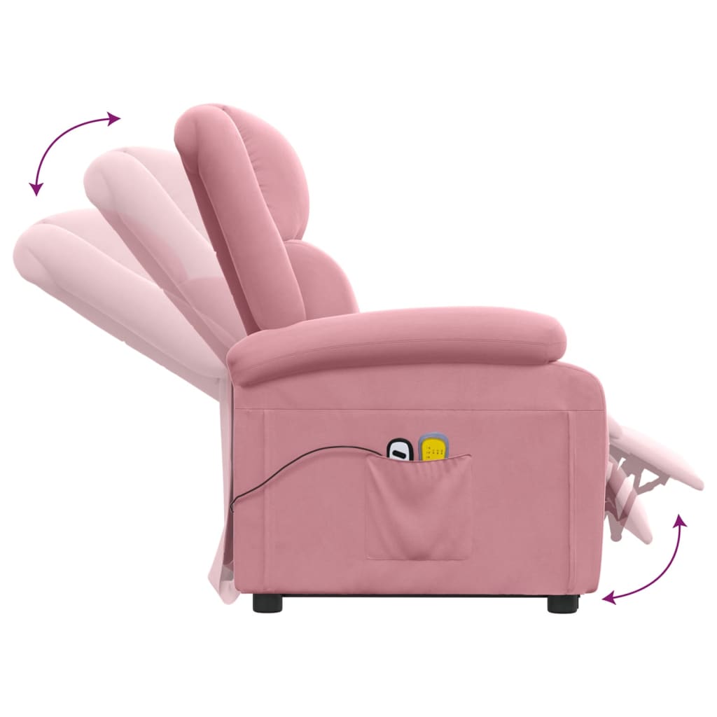 Løftestol Med Massagefunktion Velour