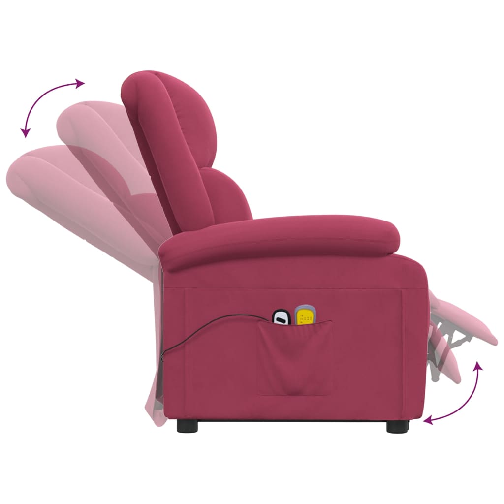 Løftestol Med Massagefunktion Velour