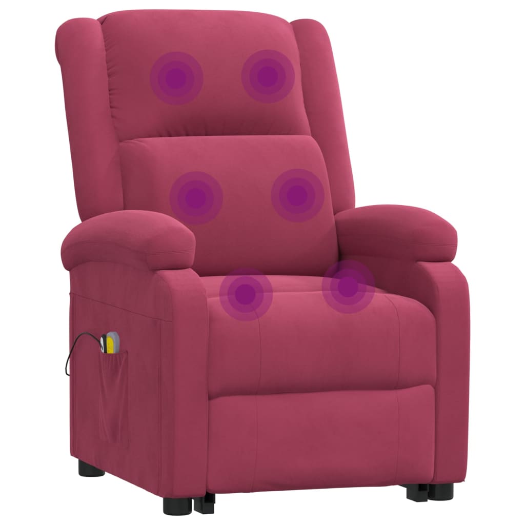 Løftestol Med Massagefunktion Velour