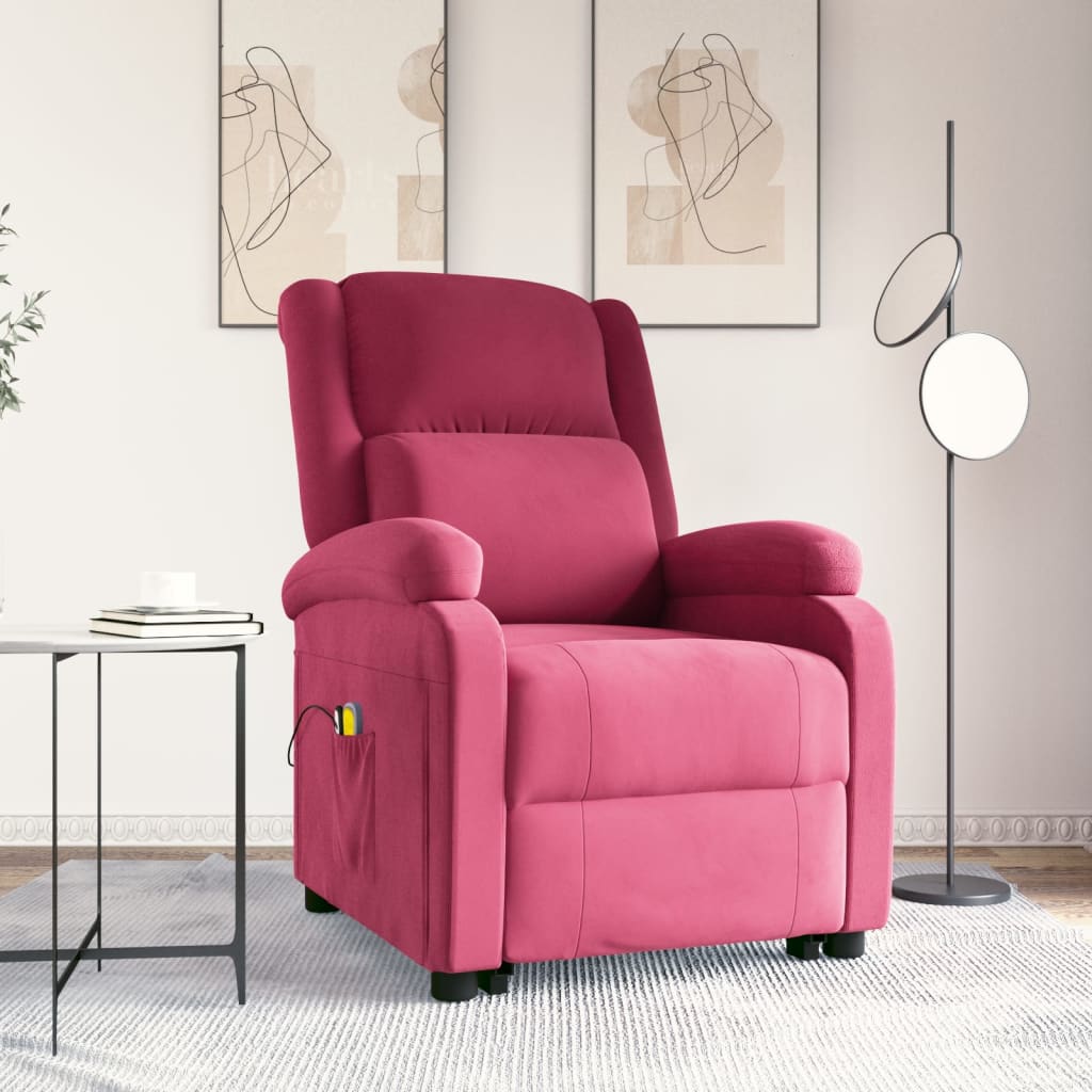 Løftestol Med Massagefunktion Velour