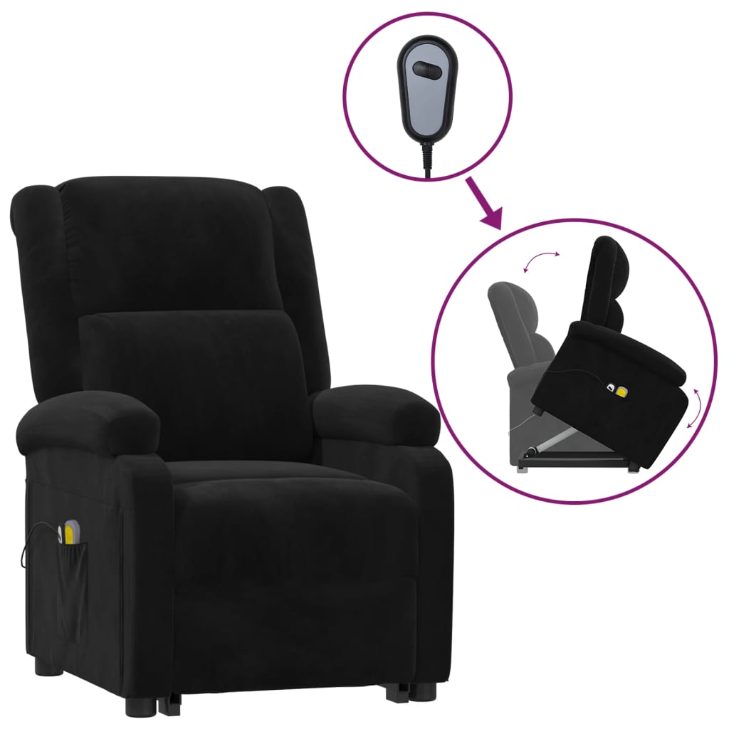 Løftestol Med Massagefunktion Velour
