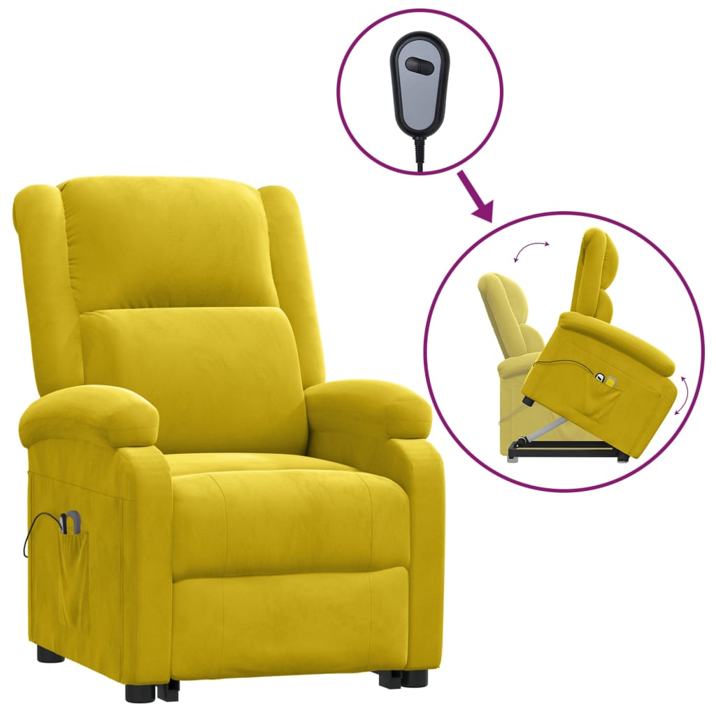 Løftestol Med Massagefunktion Velour