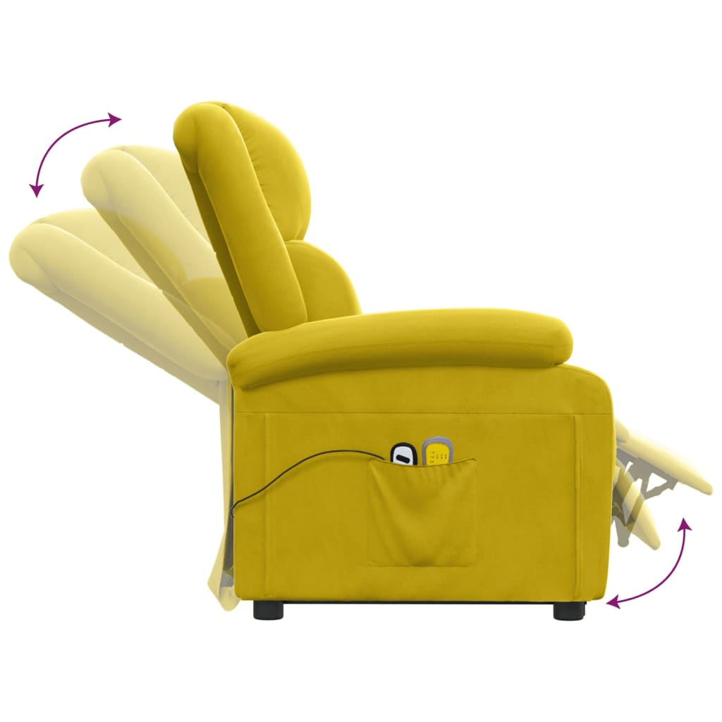 Løftestol Med Massagefunktion Velour