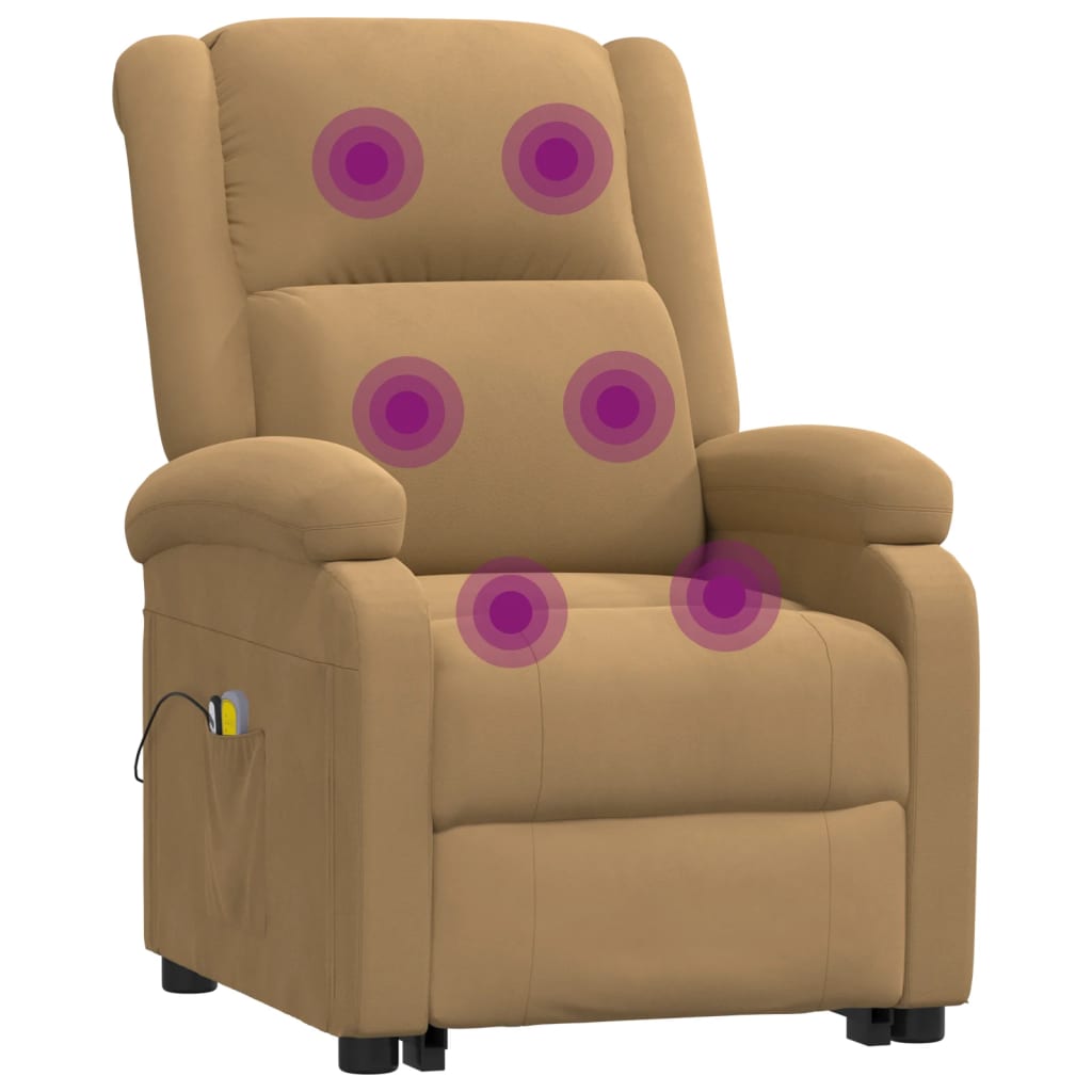 Løftestol Med Massagefunktion Velour