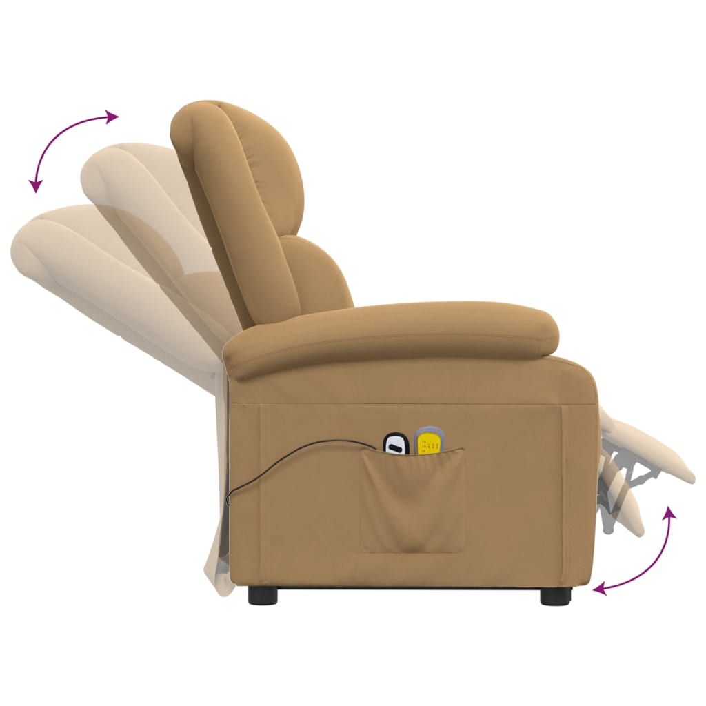 Løftestol Med Massagefunktion Velour