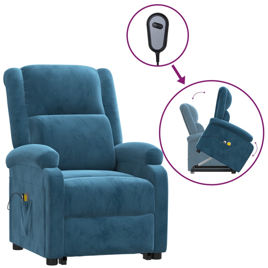 Løftestol Med Massagefunktion Velour