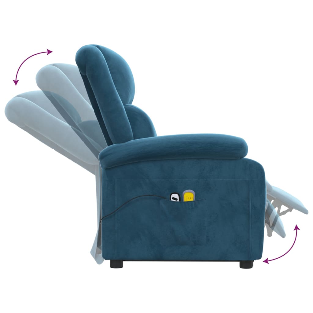 Løftestol Med Massagefunktion Velour