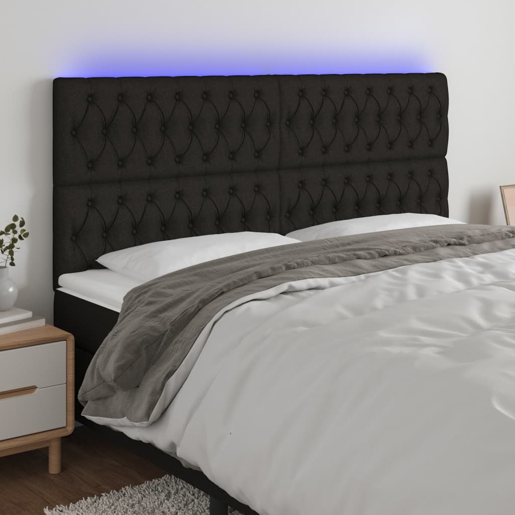 Sengegavl Med LED-lys Stof - Variant 3122784