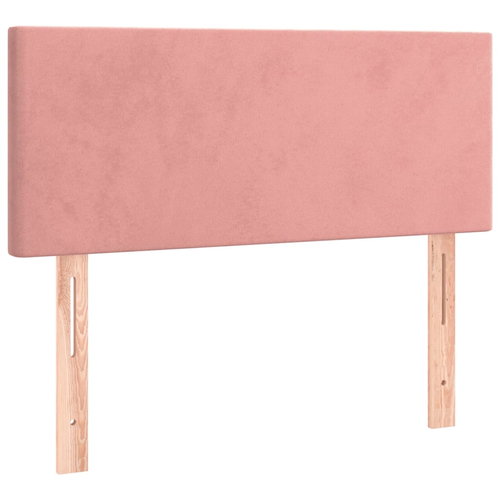 Kontinentalseng Med Madras Velour Lyserød